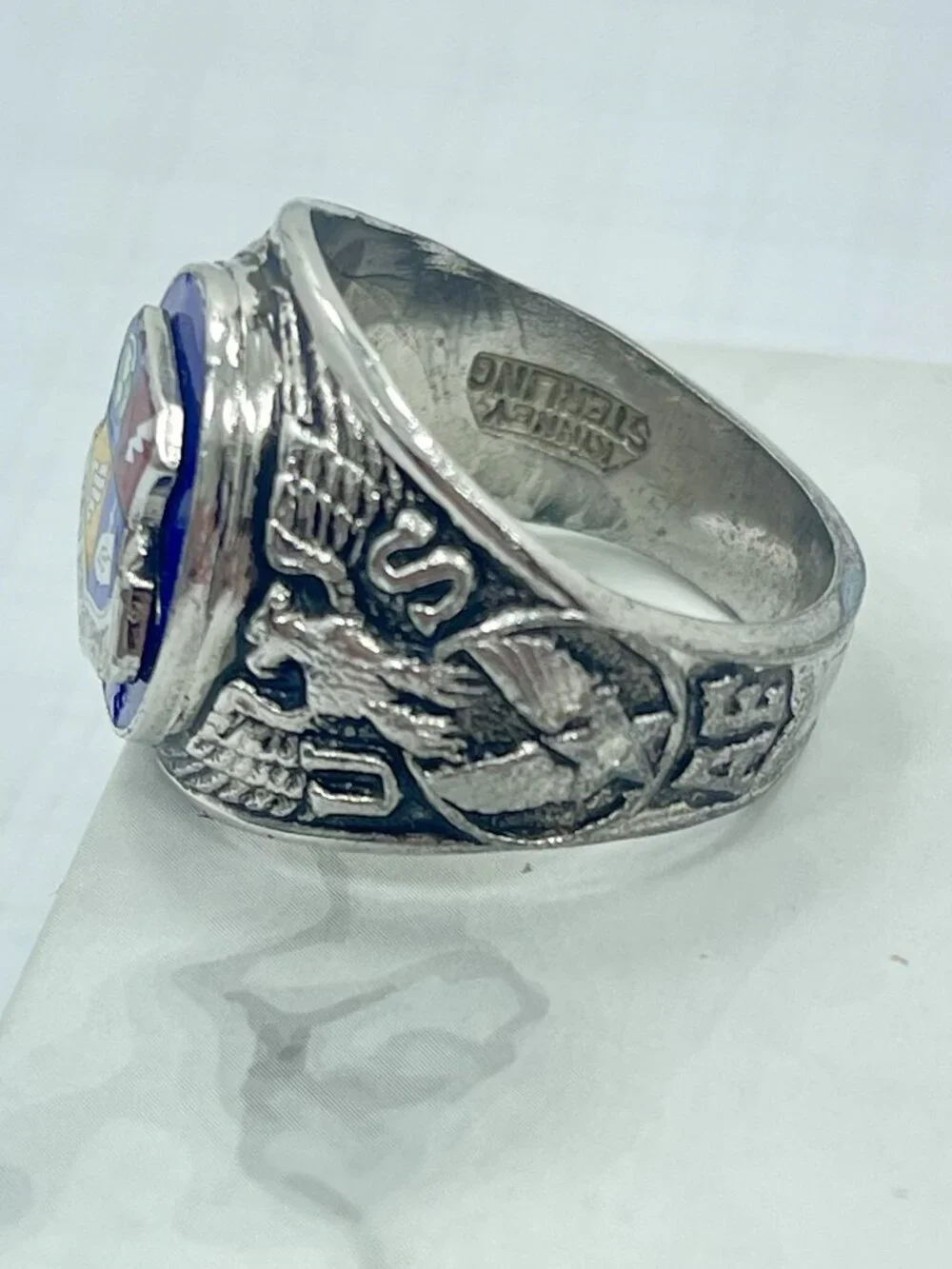 Vintage Kinney Sterling USAF Security Service Military Ring – Size 10